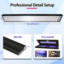 75CM PopBloom WiFi Aquarium Led Light, Full Spectrum Led Marine Aquarium For 80-100cm 36" Reef Coral SPS LPS Tank Hertz75