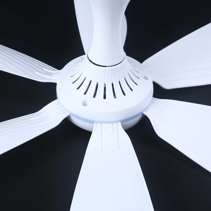 AC 220V 20W 6 Leaves 16.5" Ceiling Fan One Gear mini Fan bedroom fan with 180cm Cable and Power Switch Dropshipping