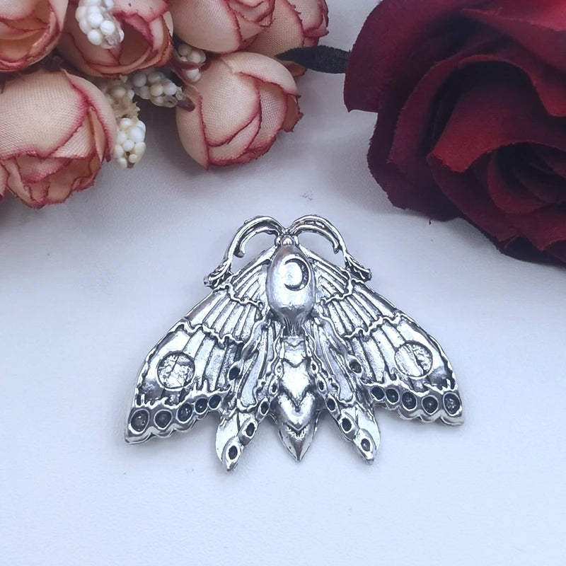 3pcs Big Moth Charm,Wiccan Jewelry Statement Pendant,Small Luna Moth Charms Pendant For Jewelry Making DIY Jewelry Findings