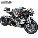 800+Pcs High-tech Classic Motorbike Building Model Blocks City Road Racer Bricks Moto Christmas Gifts Toys for Kid Boys Adult