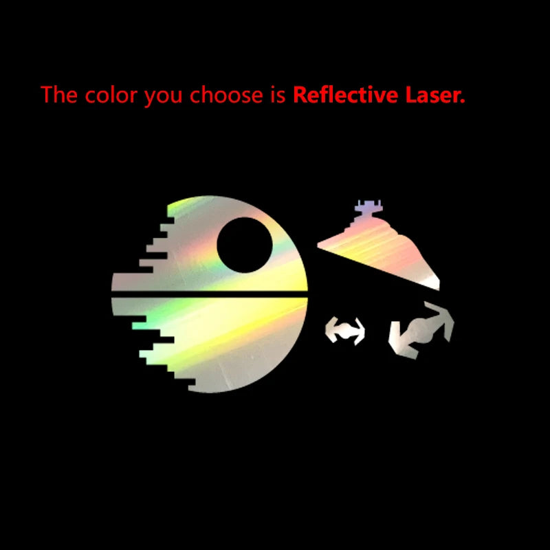 AT Walker Ground Battle Ship Vinyl Art Sticker Star Wars Easter Egg Decals Death Star Decal X Wing Stickers Car Window Decor