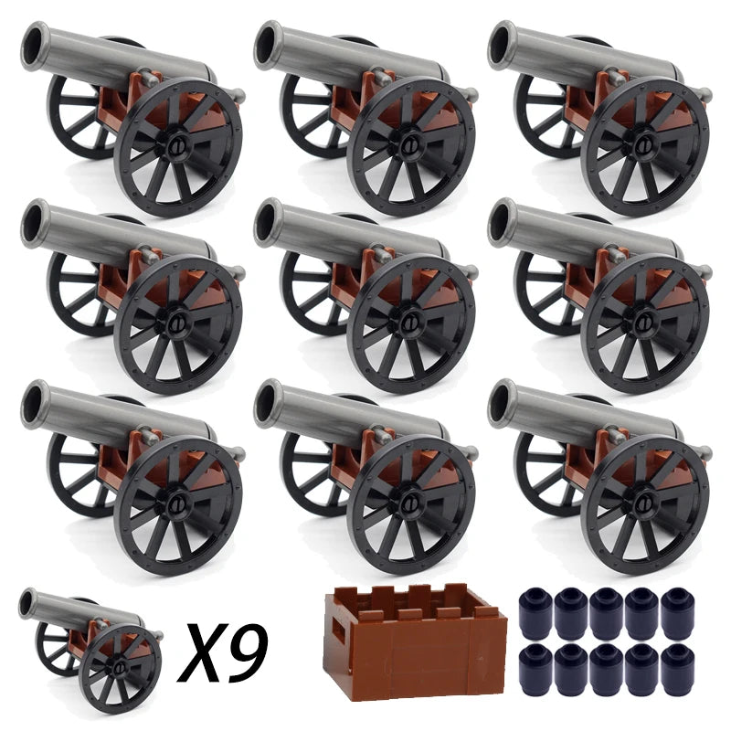 Military MOC Sentry Building Block Soldier Sandbag Fence Cannon Shell Barbed Wire Weapon Rack Training Field Watchtower Toy K018