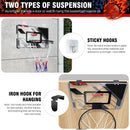 Mini Basketball Hoop for Kids, Over The Door Indoor Basketball Hoop for Bedroom, Wall Mounted Mini Hoop Toys Gifts, with Pump.