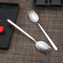 5Pcs Spork Stainless Steel Spoon Fork Cutlery Multipurpose Spoon Fork Silverware for Dessert Ice Cream Salad