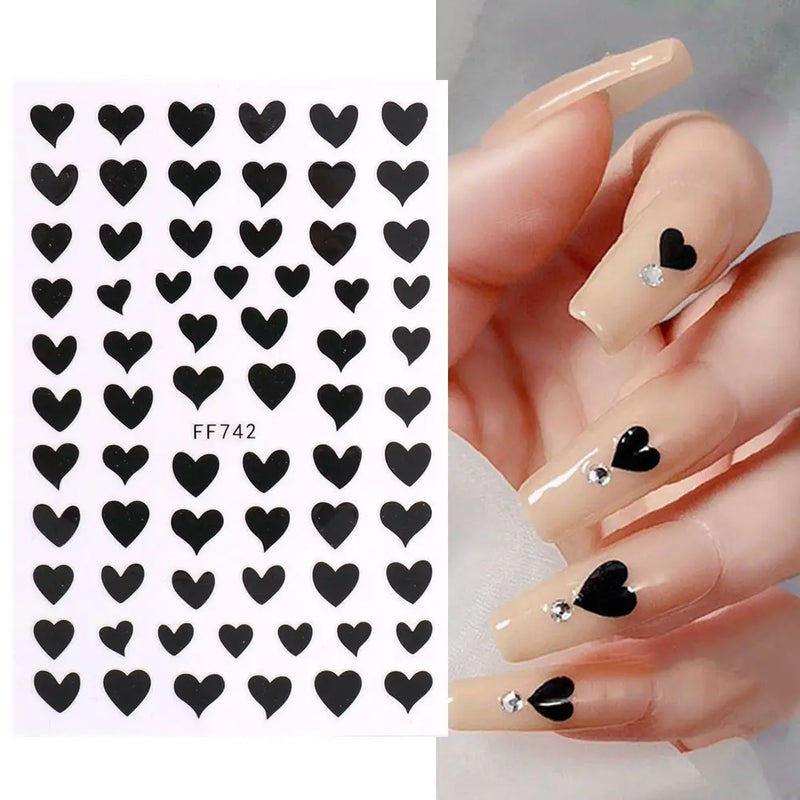 3D Bunny Nail Art Sticker Decals Decorations Easter Egg Design Cute Cartoon Rabbit Flower Nail Stickers Sliders for Manicure