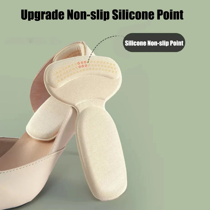 Memory Foam Heel Insoles for Large Sports Shoes Women High Heels Inserts Adjustable Size Antiwear Foot Pain Relief Cushion Pads