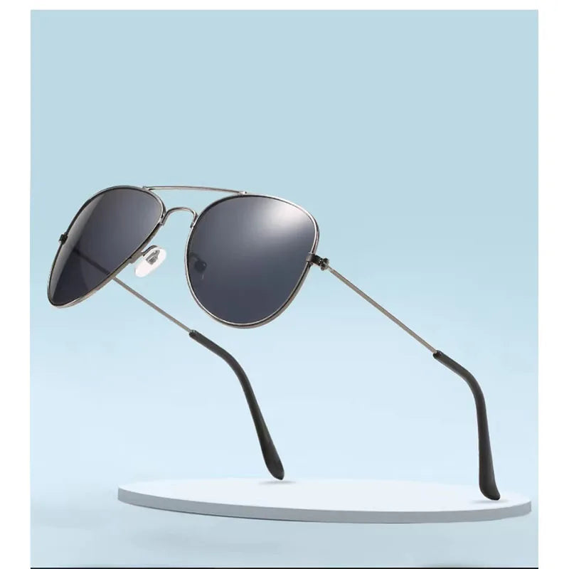 New Children Borderless Sunglasses Children Metal Frame Oval Shape Sun Glasses Boys' Outdoor Travel Eyewear UV400 Oculos De Sol