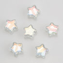 50Pcs/Lot Crystal Star Pendants 8mm Faceted Glass Loose Beads Handmade For Jewelry Diy Making Accessories Wholesale In Bulk