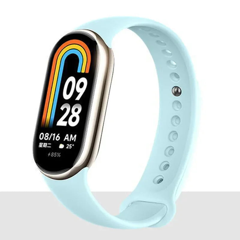 Watch Strap for Xiaomi Mi Band 8-9 NFC Bracelet Accessorie Sport Silicone Smartwatch Wristband correa Mi Band 8-9 global version