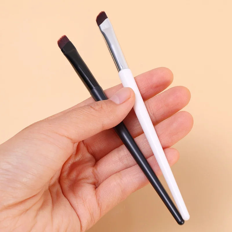 Angled Eyeliner Makeup Brushes Professional Thin Flat Portable Eye Liner Eyebrow Contour Brush Soft Eye Make Up Cosmetic Tools