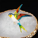 2022 New 1PC 3Colors Fashion Enamel Flying Swallow Brooch Pins for Women Animal Bird Broche Jewelry Christmas Gift