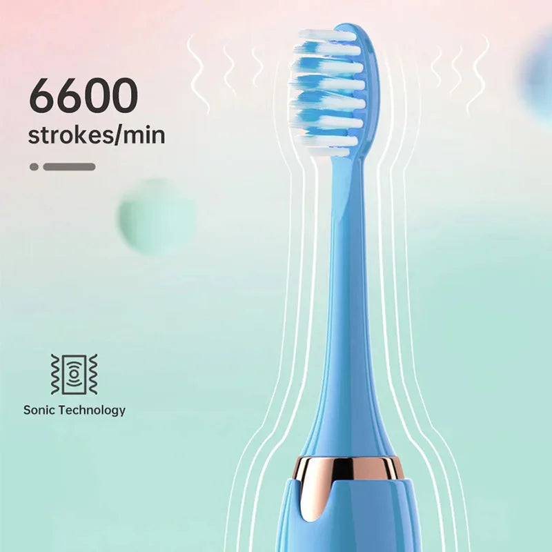 XIAOMI Electric Sonic Toothbrush USB Rechargeable Waterproof Electronic Ultrasonic Whitening Tooth Brushes Replacement Heads