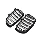 SAIQINGSP CAR Accessories TOOLS Front Grilles For BMW E81 E82 E87 E88 118i 128i 02007-2013 Gloss Black + Double Line