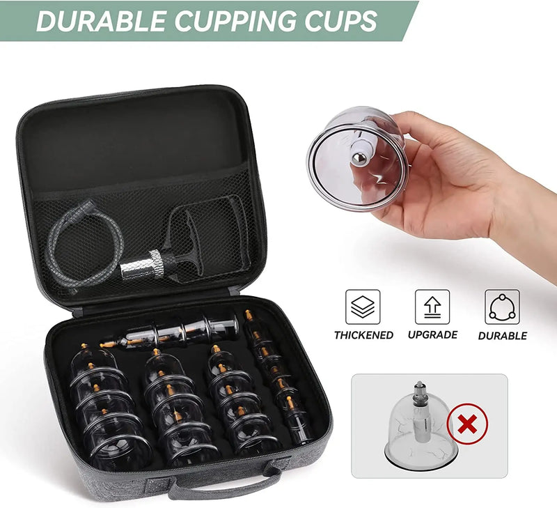 Cupping Therapy Set Vacuum Cupping Set Suction Cups Massage Physiotherapy Jars Chinese Medicine Anti Cellulite For Body Massager