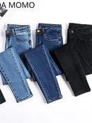 Jeans Female Denim Pants Black Color Womens Jeans woman Donna Stretch Bottoms Skinny Pants For Women Trousers