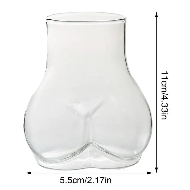 Creative Butt Shaped Mug Funny Butt Coffee Mug Thick Clear Borosilicate Glass Women Body Ass Cup Milk Water Mug For Adults Gift