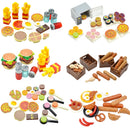 City Food Hamburger Fries Accessories Friends MOC Building Blocks Drinks Fruit Vegetable Bread Fish Bottle Parts MOC Brick Leduo