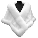 Classic Faux Fur Shawl Soft Dress Shawl Fine Touch Lady Wedding Dress Cape Warm Poncho  Cold Resistant