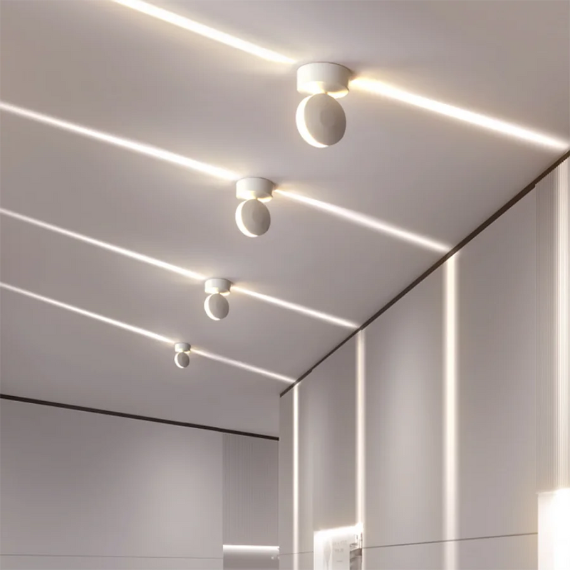 360 Degree Project building Narrow Line Wall Lamps Spotlight 12W LED Window Sill Light For Hotel Aisle Bar Family Decor