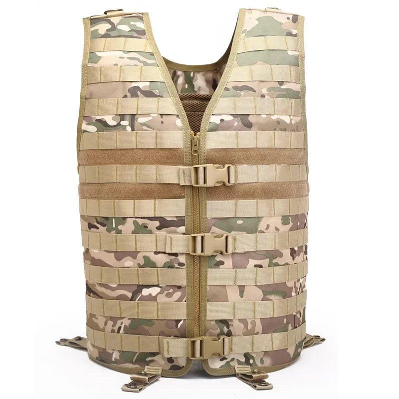 Adjustable Tactical Molle Vest Military Army Swat Utility Airsoft Vest Outdoor Sports Waistcoat CS Fishing Hunting Security Gear