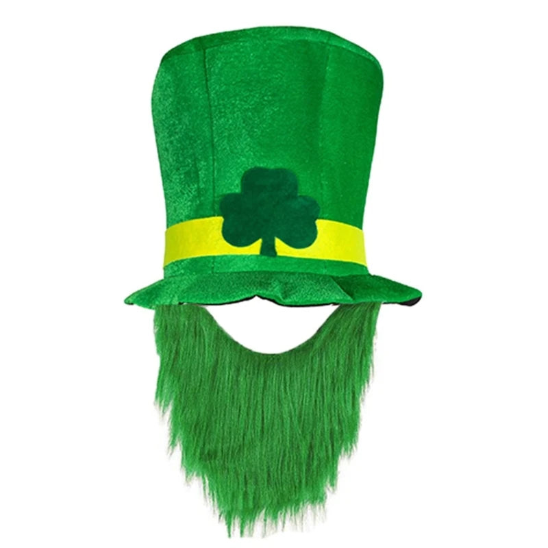 Patrick Day Irish Festival Hat Green Leprechaun Top Supplies for Home Festival Party Cosplay Costume Props wholesales