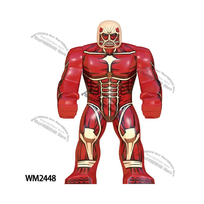 WM6165 WM6166 WM6148 Blocks Anime Bricks Dolls Action Toy Fig Building Blocks Erem Jaeger Armin Levi Mikasa Model Doll
