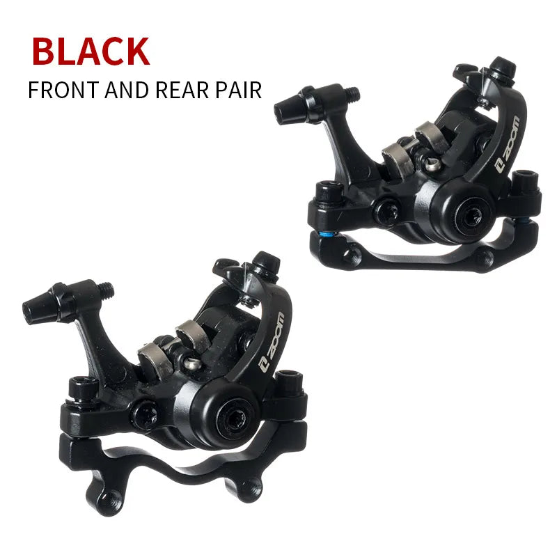 ZOOM DB680 MTB Double Driver Disc Brake IS/PM 160mm Mountain Bike Mechanical Caliper Dual Piston Electric Bilateral Drive Bicycl