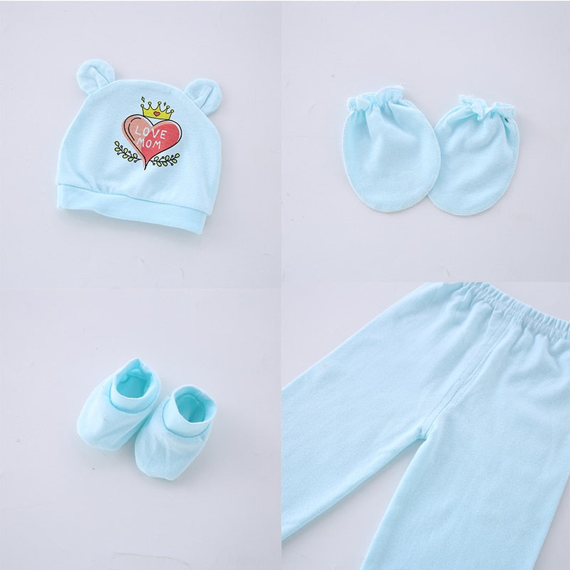 Newborn Clothing Suits Baby toddler Cotton Set for Girls Boys pink blue yellow