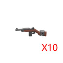 WWII Military Building Blocks Accessories Soldier Figures Weapons Box Rifle Submachine Gun AKM Shield Mini Brick Toy K003 Gift