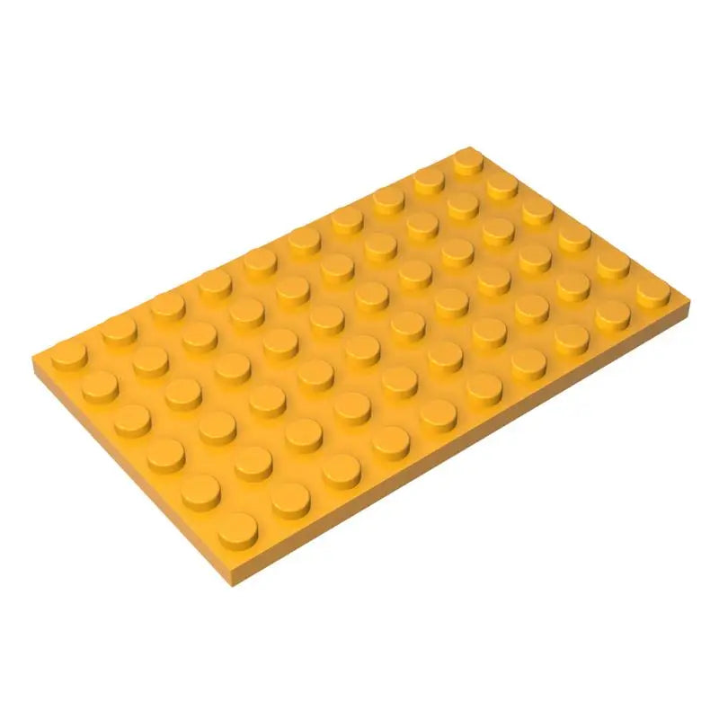 Gobricks 10PCS MOC  Plate 6 x 10 Compatible 3033 Assembles Particles Building Blocks Parts DIY block bricks Tech Parts Toys