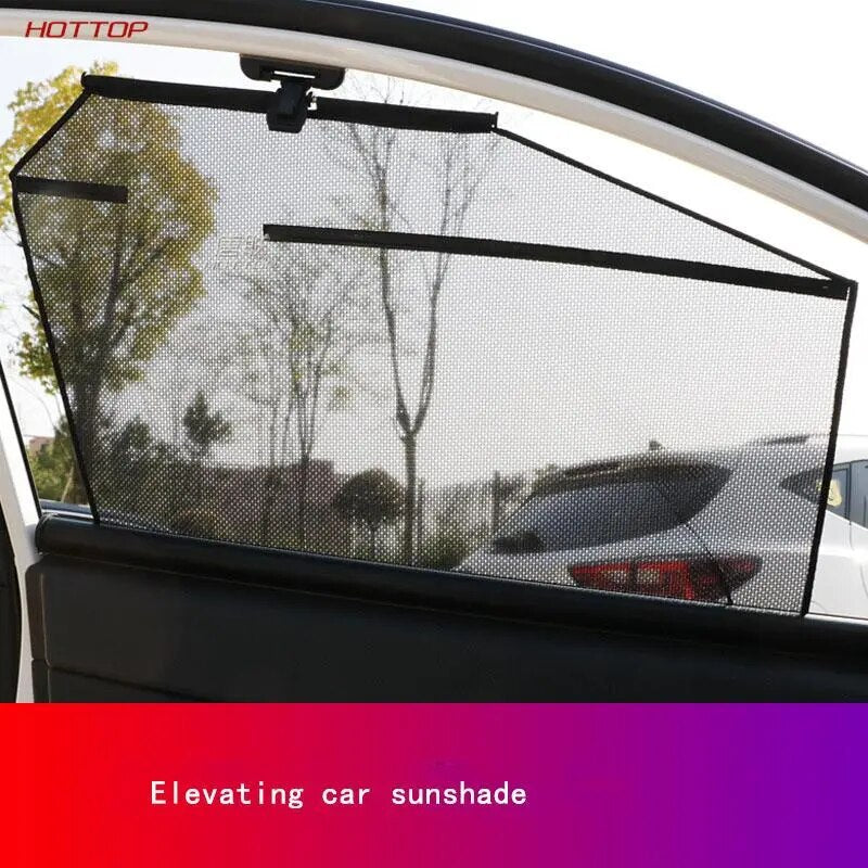Car Sun Shade Shield Visor Window Retractable Black Universal Windshield Sunshades