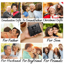 Custom Men's Wallet with Initials Gift for Husband Boyfriend, Dad, Son, Friends Birthdays Anniversaries Father's Day Christmas