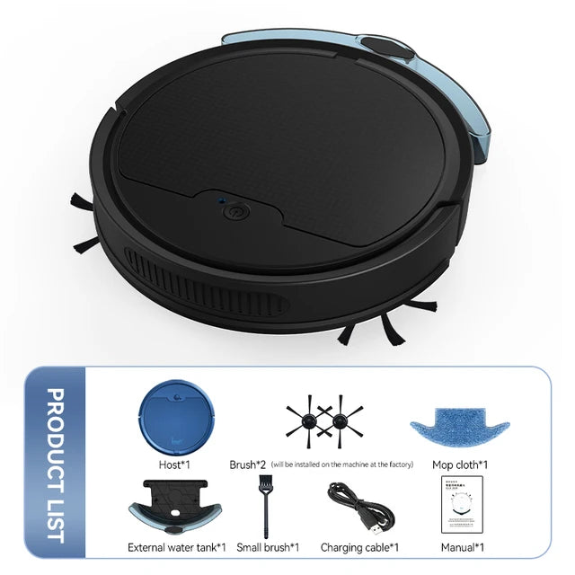 2024 New  3 In 1 Sweeping and Vacuuming Wireless Vacuum Cleaner Smart Sweeping Robot Home Sweeper Sweeping Robots For Home