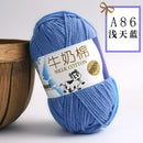 2Pcs Milk Cotton Knitting Yarn Soft Warm Yarn for Hand Knitting Worsted Crochet Threads Wool Line for Handmade