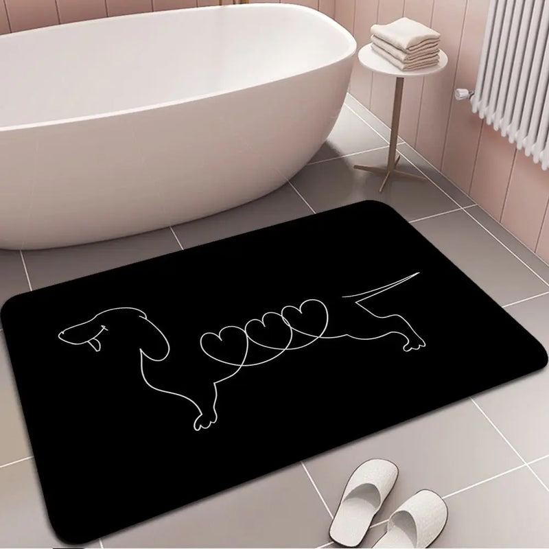 Pablo Picasso Wild Wiener Dog Dachshund Floor Carpet Retro Multiple Choice Living Room Kitchen Rug Non-Slip Hotel Decor Mat