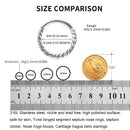 2Pcs 316L Stainless Steel Twist Hinged Septum Nose Rings Hoops for Women Men, Septum Clicker Cartilage Tragus Helix Ear Piercing