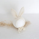 Newborn Wool Felt Fox Flower Bonnet Newborn Photography Props Baby Animal Floral Garden Hat Photo Shoot