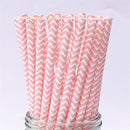 25pcs Foil Gold Silver Disposable Drinking Paper Straws Rainbow for Birthday Wedding Christmas Party Event Supplies