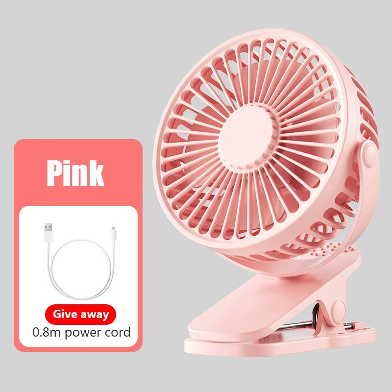 Portable Mini Hand Clip Fan USB Charging Quiet Desktop Electric Fan High Quality Student Dormitory Small Cooling Ventilador Fans