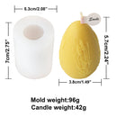 Easter Embossed Silicone Mould Easter Egg Candle Molds Diy Aromatherapy Plaster Graffiti Eggs Candle Making Kit Diy Craft Tools