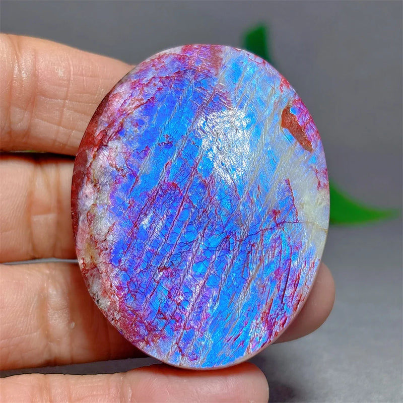 Red Moonstone Palm Crystal Natural Quartz Stone Home Decoration Minerals Reiki Craft Gifts Energy Healing Meditation Spiritual