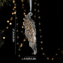 Christmas Decoration Acrylic Snowflake Icicle Pendants Xmas Tree Decor Snowflower Bell Hanging Pendant Home New Year Gift 2025