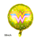 Superhero Theme Kid Birthday Balloon Party Decoration Wonders Woman Banner Cake Card Set Baby Shower Globos Party Event Supplies