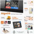 AlgoLaser Alpha 22W Business Laser Cutting Machine 3.5"Touch Screen APP Offline Control, DIY Engraver Tool for Metal/Glass/Wood