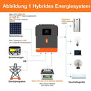 PowMr 6.2KW 4.2KW 3KW 2KW Hybrid Solar Inverter with WIFI MPPT 120A 50HZ Charge 12V/24V/48V LiFePo4 Battery 230V PV Output 500V