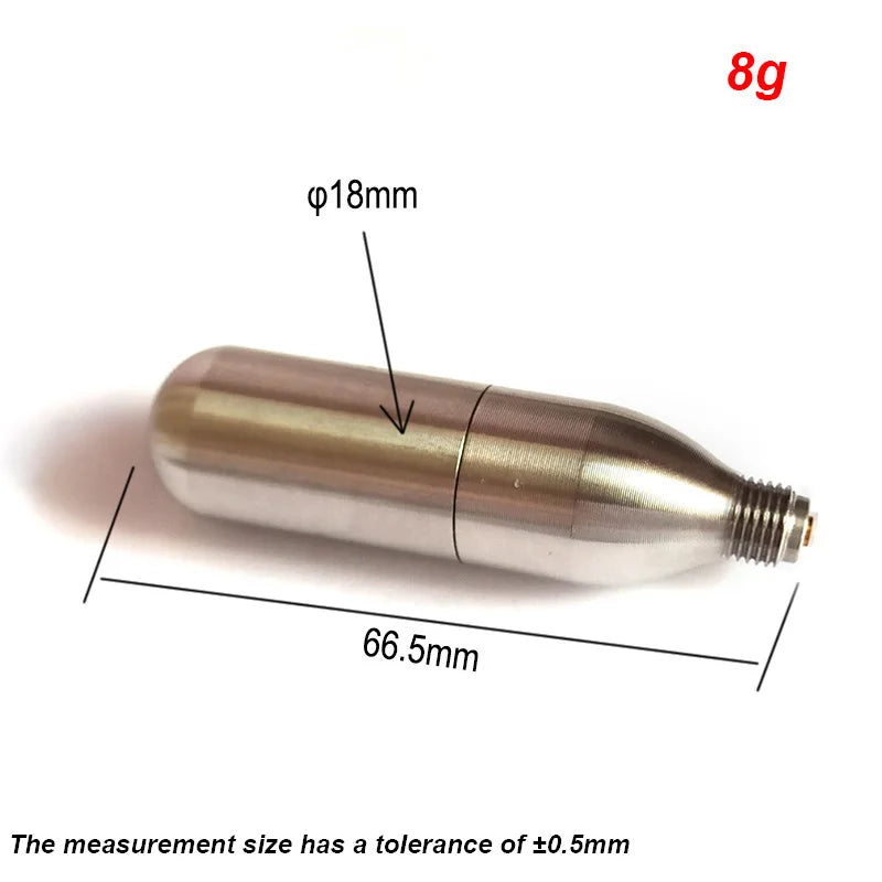 Refillable Co2 Cartridge Fast Charging for 8g 12g 16g Recycle Cylinder Riding Cycling Fill Fitting Disconnect Inflation Adapter