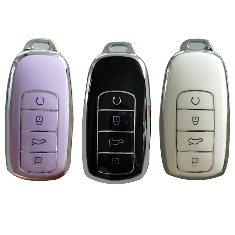 TPU Car Key Case Cover Protector Shell Fob Trim For Chery Tiggo 8-PLUS 8 Pro 7 Pro Arrizo 5-PLUS 2021 Interior Accessories