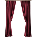 Luxury Nordic Curtains for Living Dining Room Bedroom  Velvet Fabric Burgundy Thick Curtain Tulle Finished Product Customization