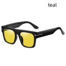 Outdoor Sunny Men And Women Square Frame Tide Frame Mirror New Anti-Blue Light Glasses Sunglasses Anti-blue Light Ultraviolet