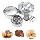 Cookie Cutters Moulds Aluminum Alloy Fondant Biscuit Pastry Cutter Mold Round DIY Cake Cookies Christmas Decorating Baking Tools